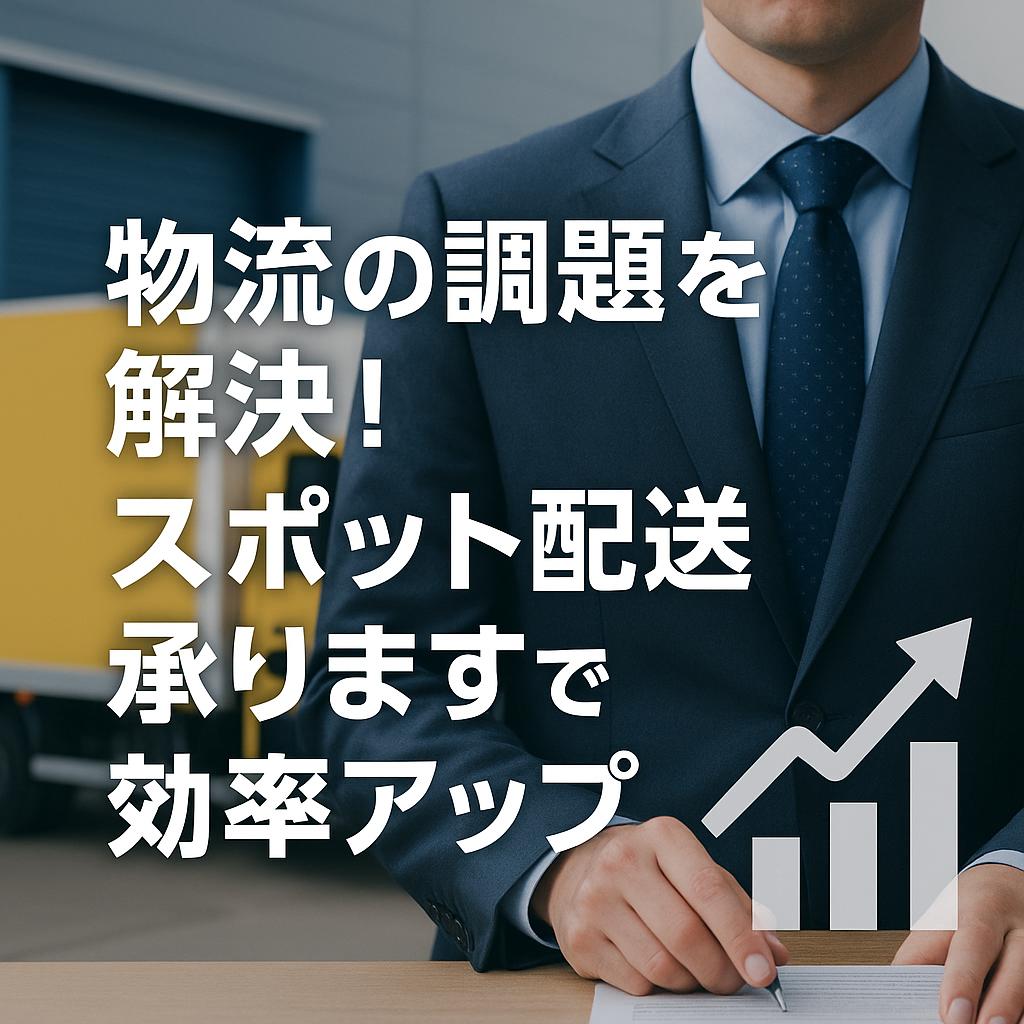 物流の課題を解決！スポット配送承りますで効率アップ
