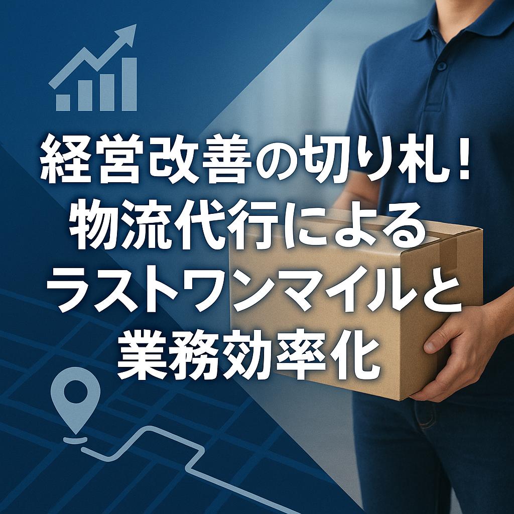 経営改善の切り札！物流代行によるラストワンマイルと業務効率化