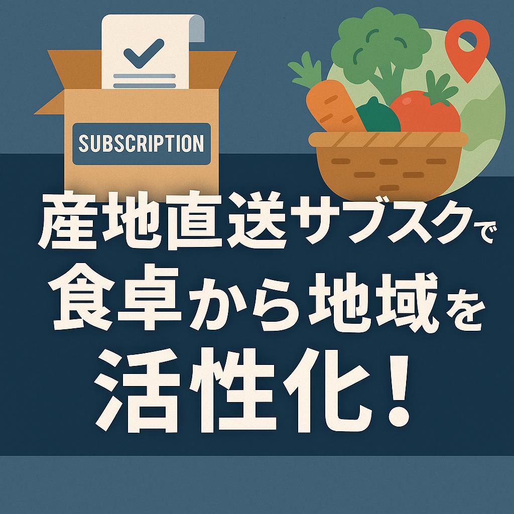 産地直送サブスクで食卓から地域を活性化！