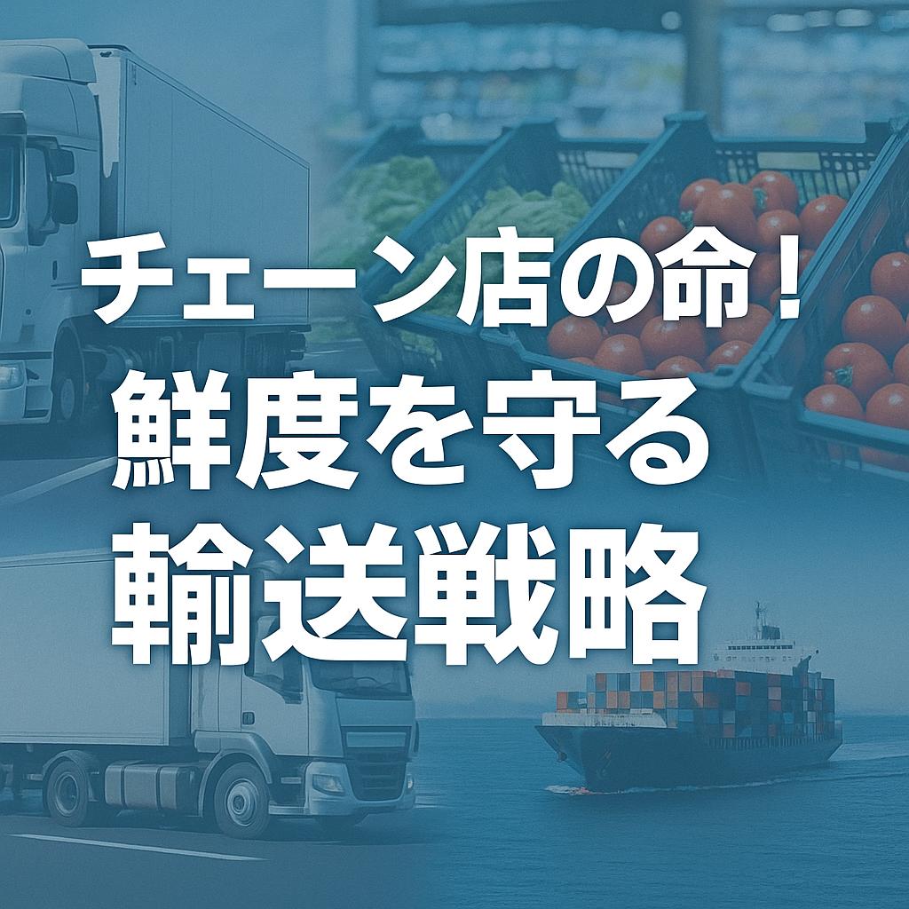 チェーン店の命！鮮度を守る輸送戦略