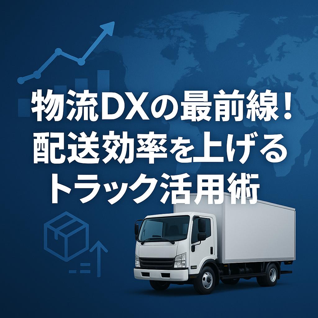 物流DXの最前線！配送効率を上げるトラック活用術