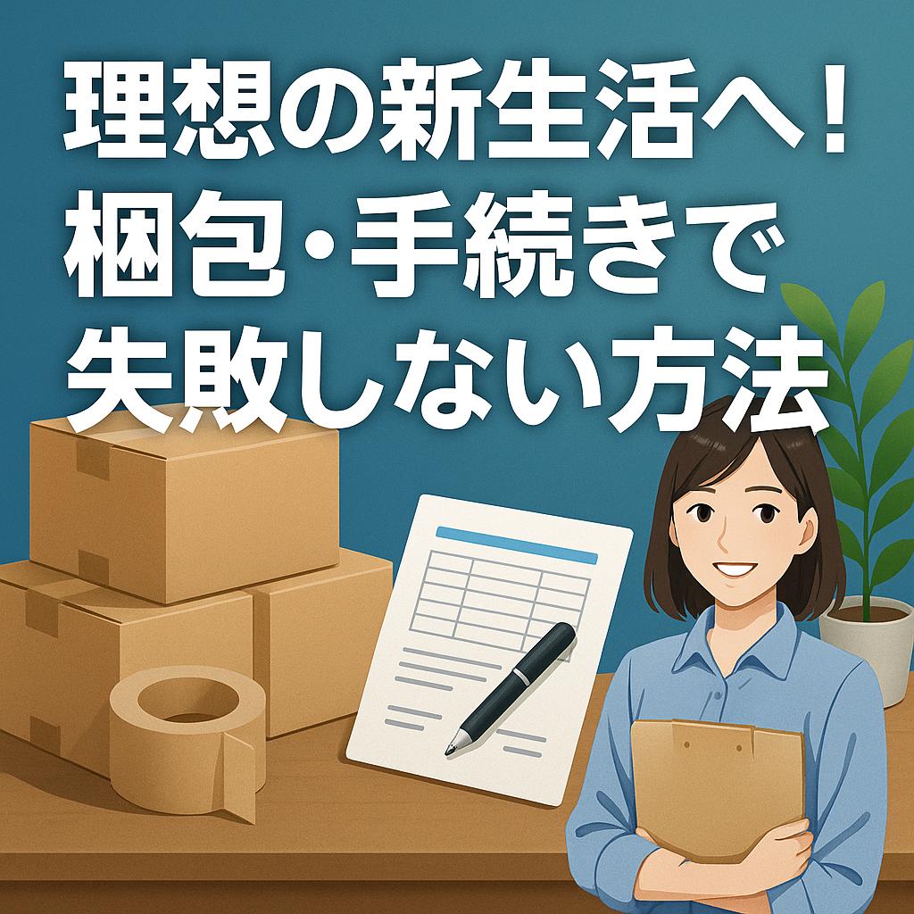 理想の新生活へ！梱包・手続きで失敗しない方法