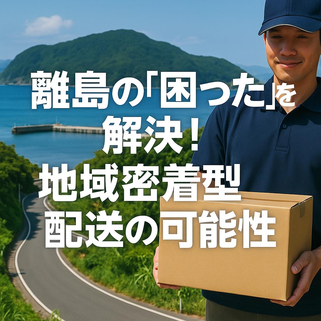離島の「困った」を解決！地域密着型配送の可能性