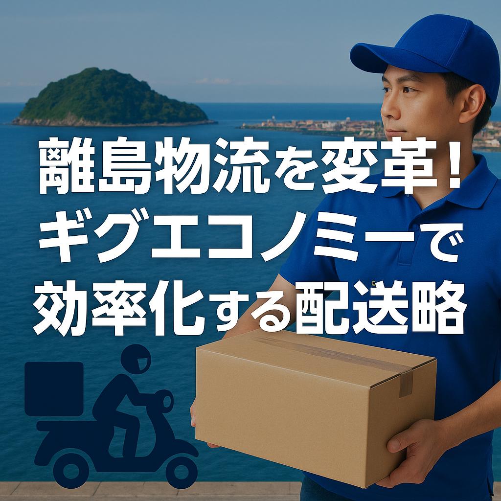 離島物流を変革！ギグエコノミーで効率化する配送戦略