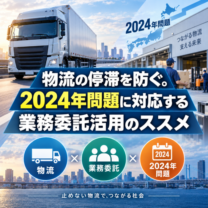 物流の停滞を防ぐ。2024年問題に対応する業務委託活用のススメ